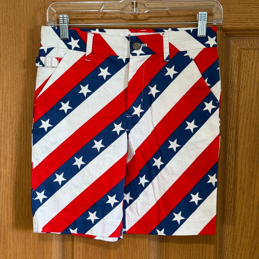 Royal & Awesome Shorts Boys Red White Blue Size Small Patriotic 4th Of July